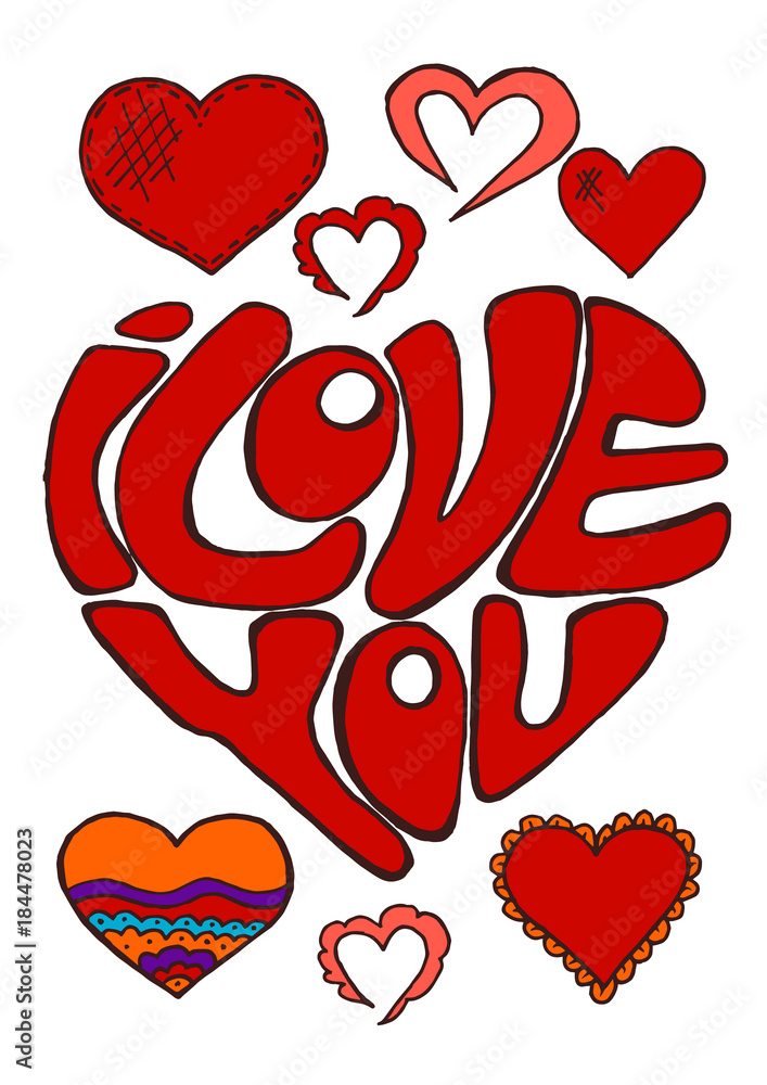 I Love You Sketch Drawing