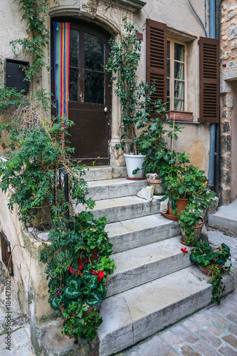 Entrance of an old French house