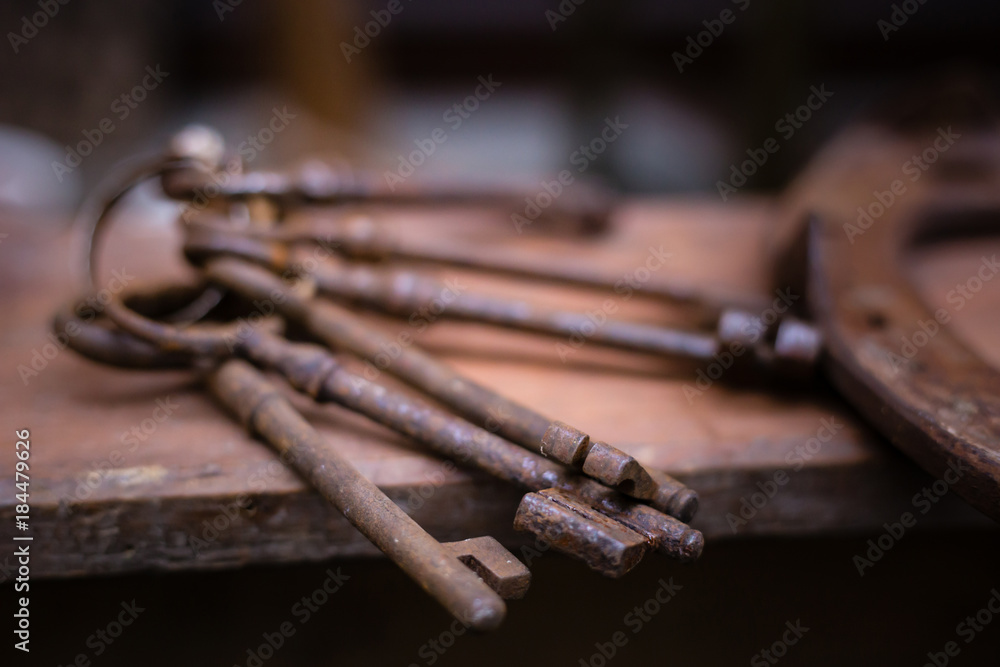 Old rusty keys Old rusty keys