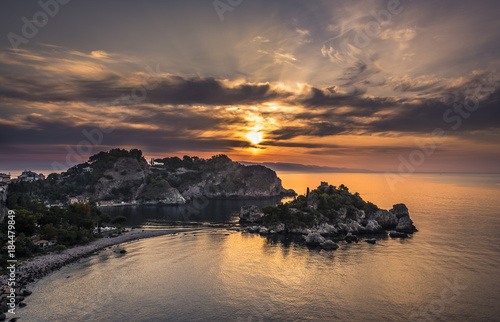 Isola Bella Nature Reserve situated in Taormina, Sicily © VanSky