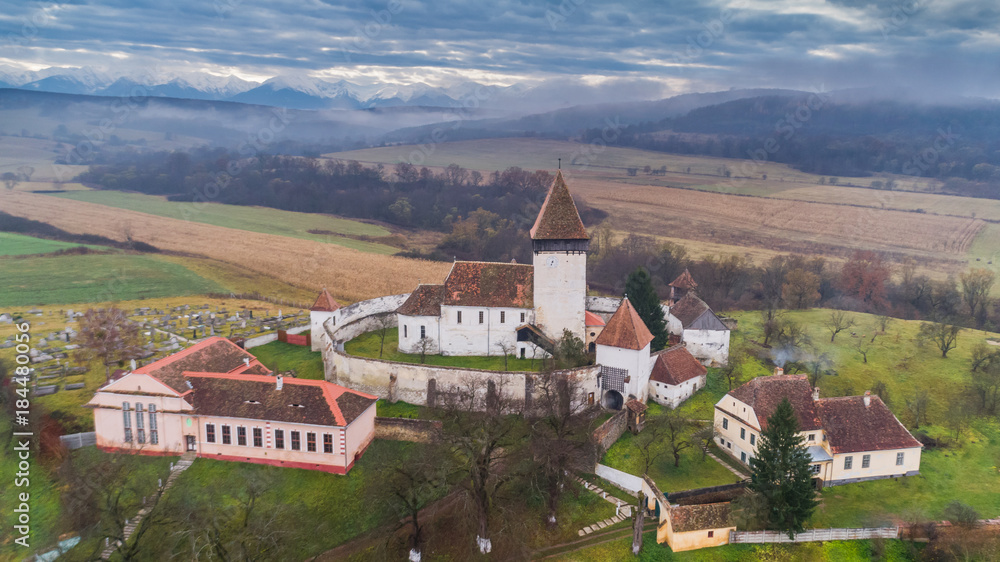 Hosman fortified church in Transylvania, Romania Hosman fortified church in Transylvania, Romania