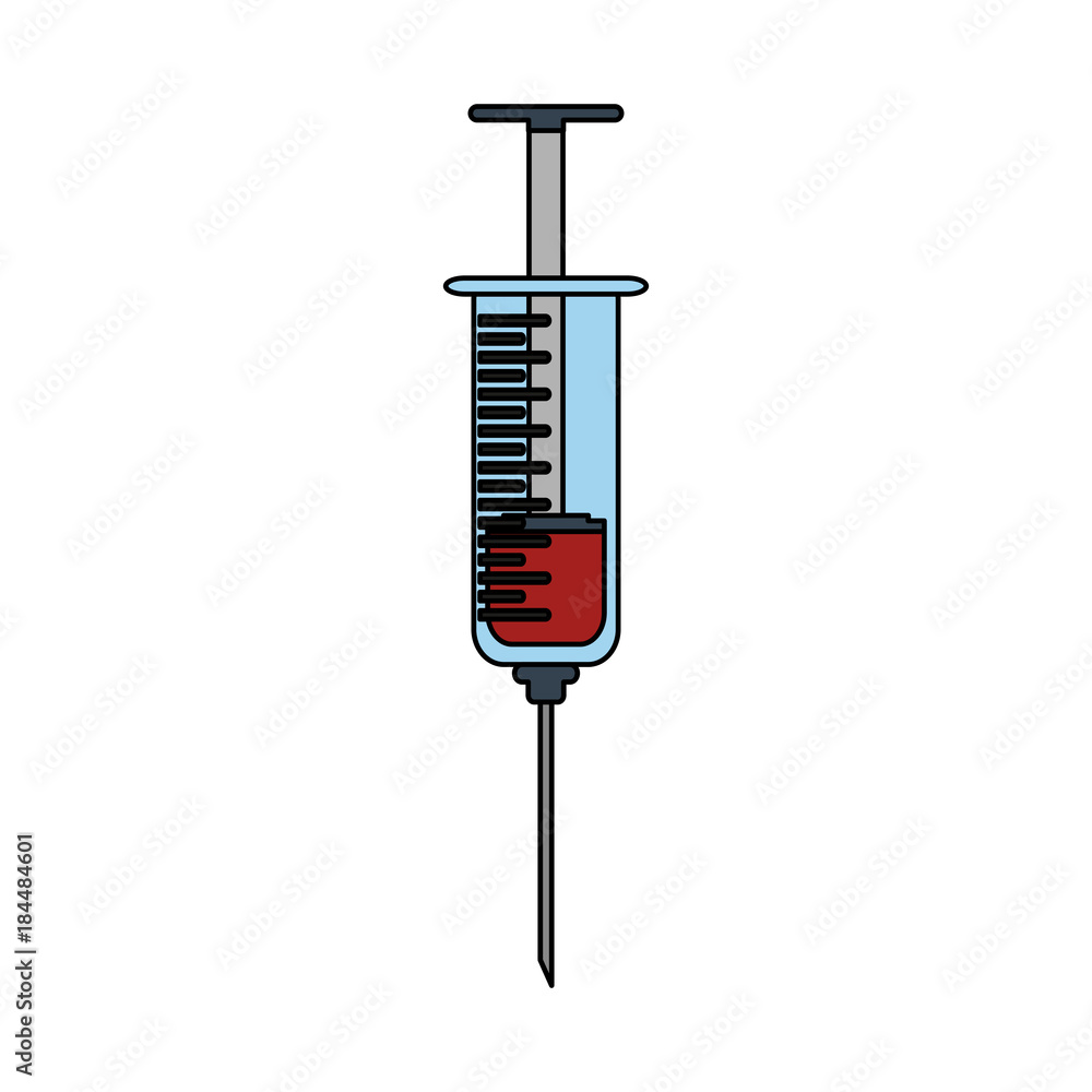 Medical syringe symbol icon vector illustration graphic design Medical syringe symbol icon vector illustration graphic design