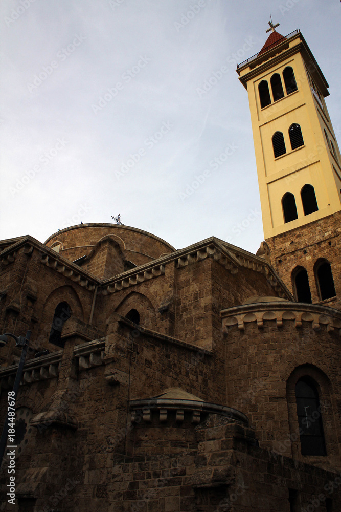 Saint Louis Roman Catholic Church view in Beirut, Lebanon