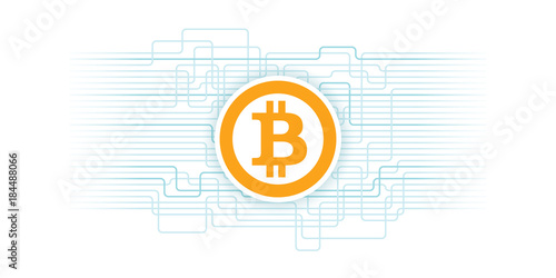 Bitcoin blockchain background. Cryptocurrency