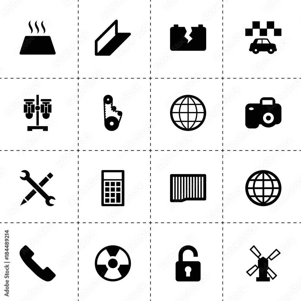 Obraz premium Technology icons. vector collection filled technology icons
