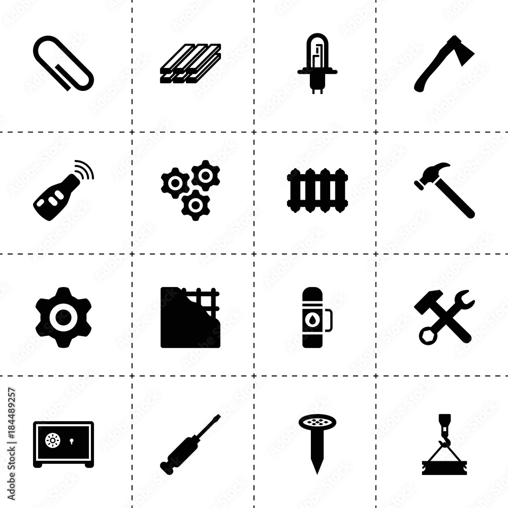 Metal icons. vector collection filled metal icons Metal icons. vector collection filled metal icons