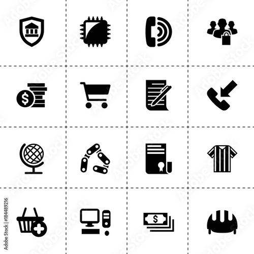 Internet icons. vector collection filled internet icons