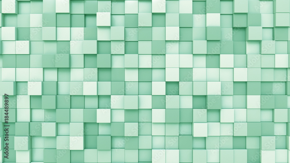 Light green cubes background, 3D rendering Light green cubes background, 3D rendering