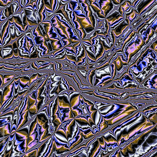 Chaotic pattern of curves 09