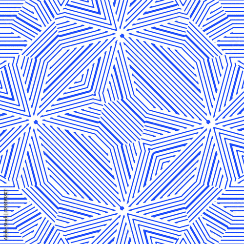Cuadro en lienzo Intricate Linear Seamless Pattern