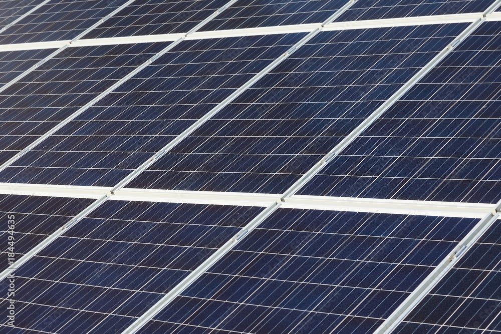 Solar panels on a roof