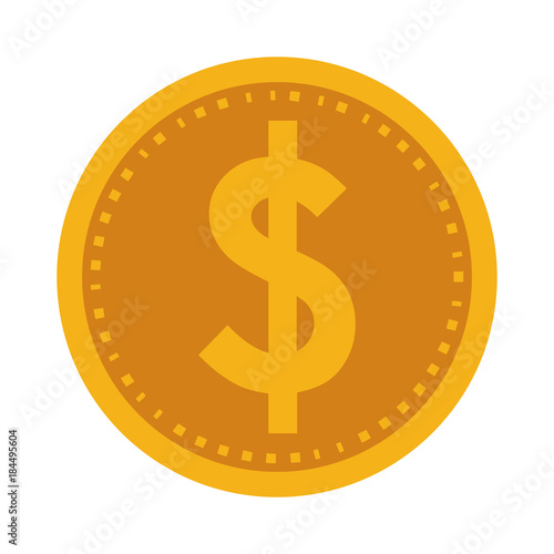 Coin money isolated