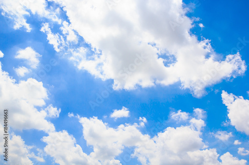 Clouds with blue sky background.