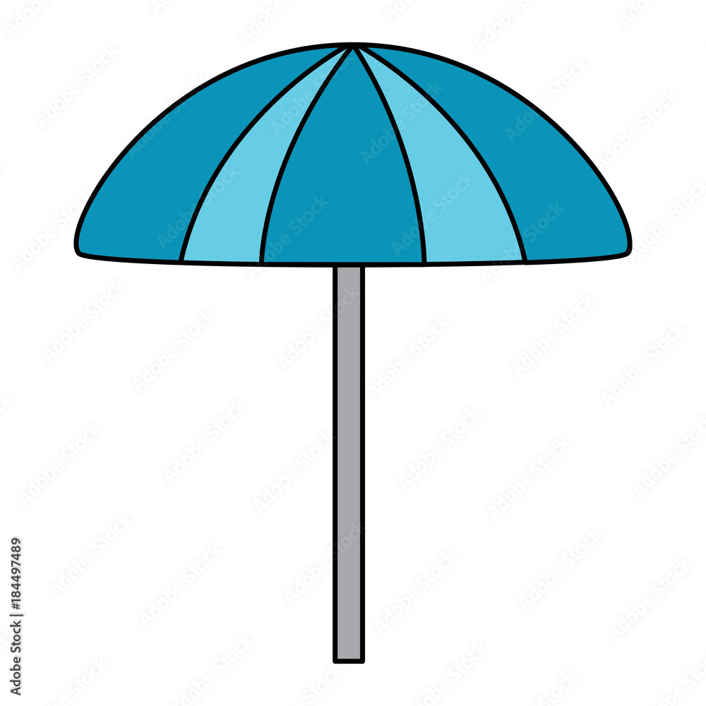 beach umbrella protection accessory symbol vector illustration beach umbrella protection accessory symbol vector illustration
