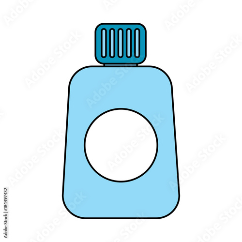 bottle sunblock cosmetic kin protection vector illustration