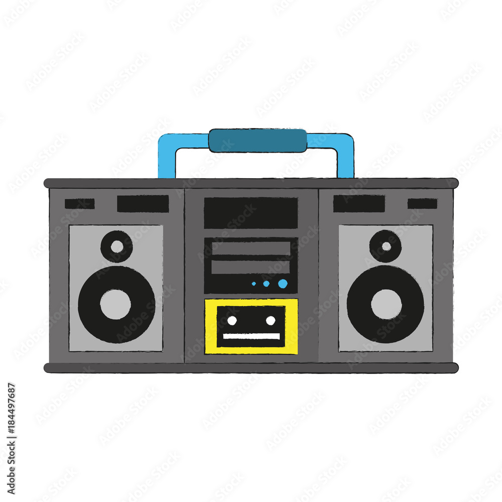 Fototapeta premium Old radio stereo