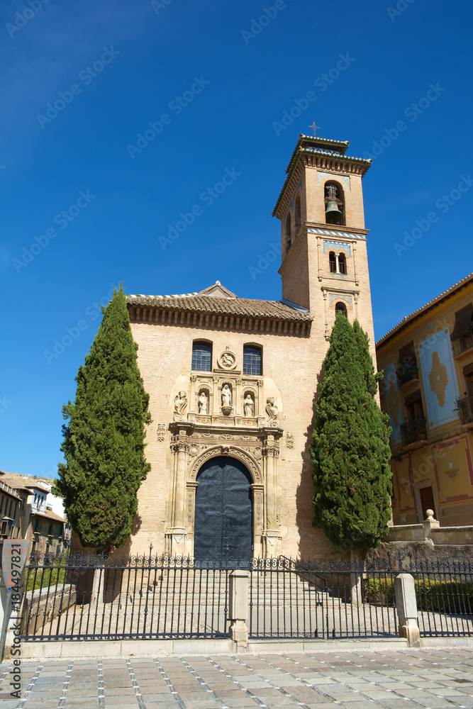 Santa Ana Church, The Albaycin, Granada, Spain.