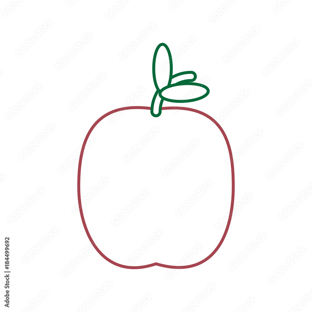 Fototapeta premium apple fruit icon image