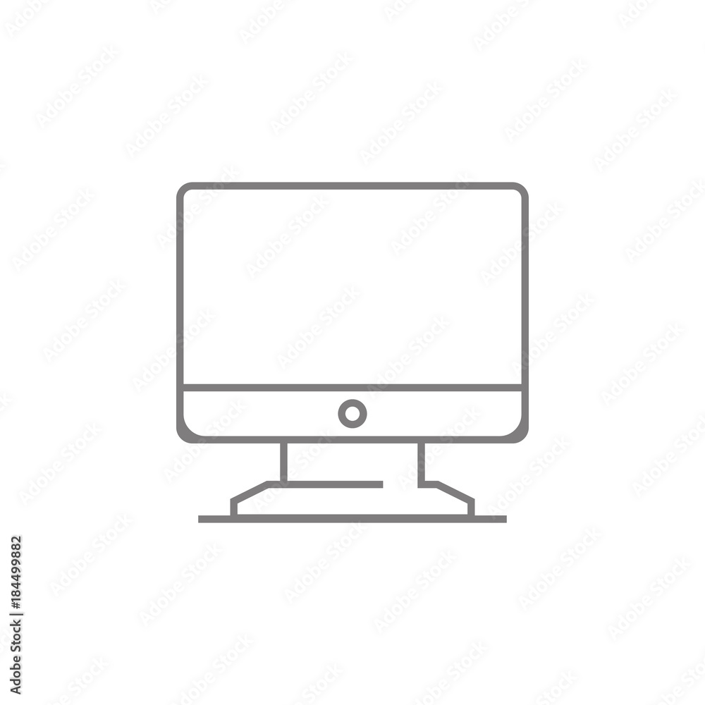 Computer monitor thin line icon. Web element. Premium quality graphic design. Signs symbols collection, simple icon for websites, web design, mobile app, info graphics Computer monitor thin line icon. Web element. Premium quality graphic design. Signs symbols collection, simple icon for websites, web design, mobile app, info graphics