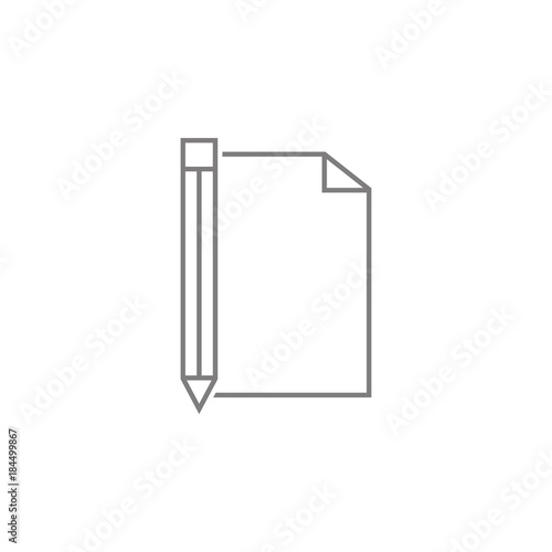 Notebook and pencil icon. Web element. Premium quality graphic design. Signs symbols collection, simple icon for websites, web design, mobile app, info graphics