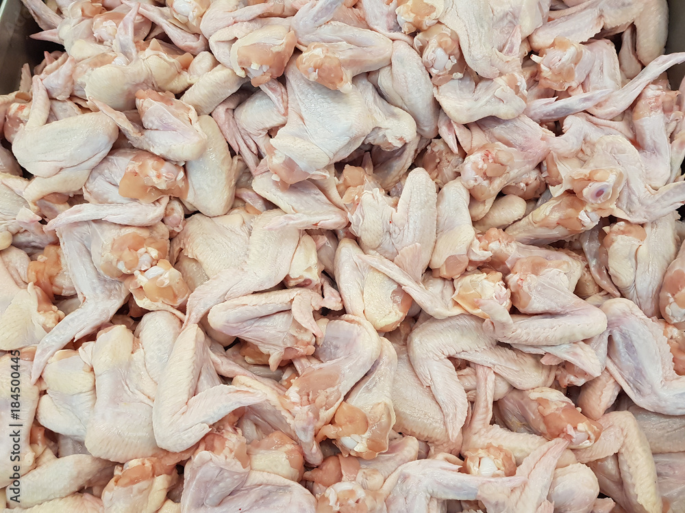 raw chicken wings in market raw chicken wings in market