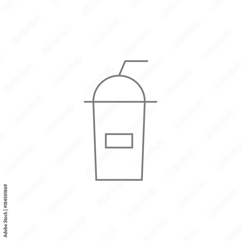 silhouettes of plastic cup line icon. Web element. Premium quality graphic design. Signs symbols collection, simple icon for websites, web design, mobile app, info graphics silhouettes of plastic cup line icon. Web element. Premium quality graphic design. Signs symbols collection, simple icon for websites, web design, mobile app, info graphics