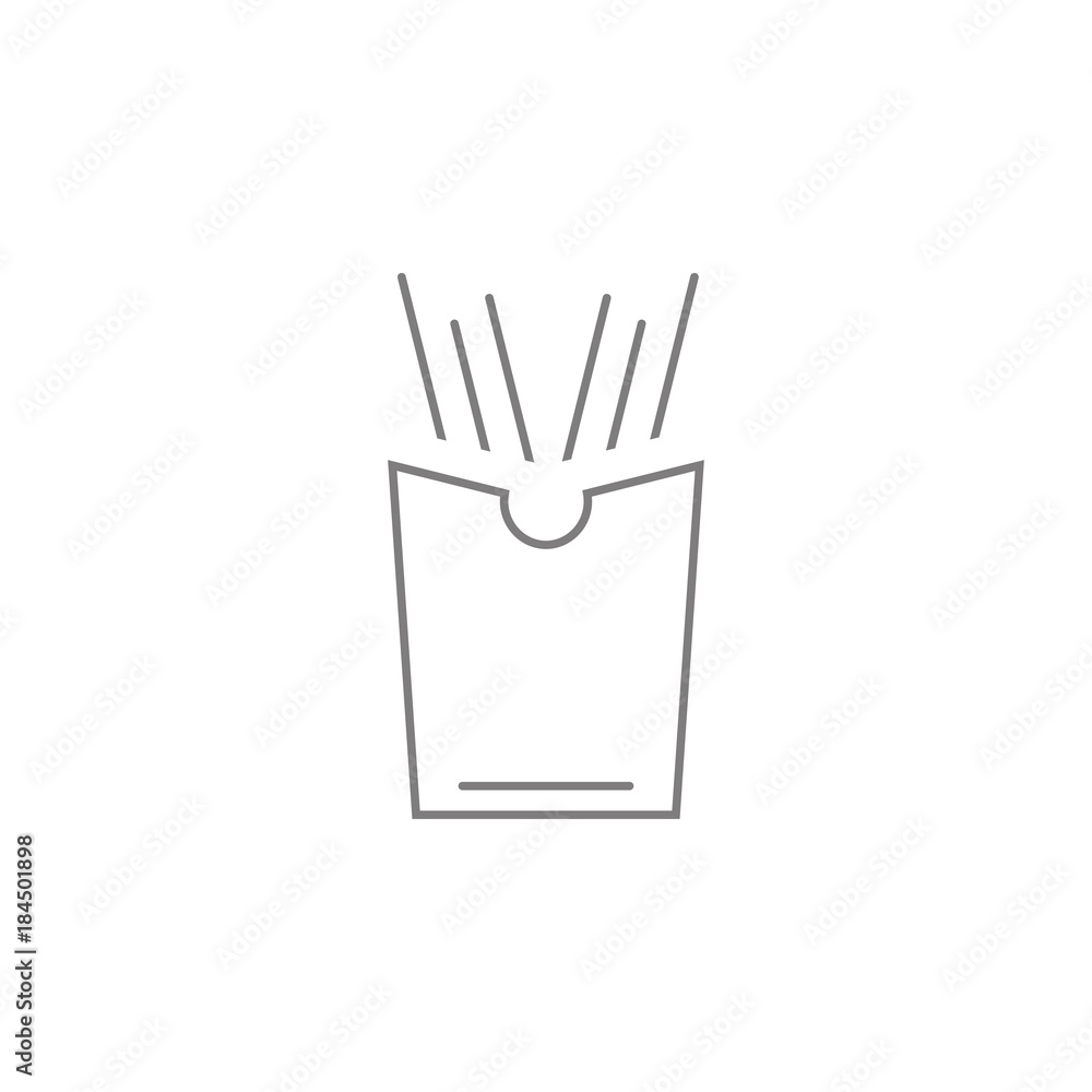 Fast Food French Fries Line Icon. Web element. Premium quality graphic design. Signs symbols collection, simple icon for websites, web design, mobile app, info graphics Fast Food French Fries Line Icon. Web element. Premium quality graphic design. Signs symbols collection, simple icon for websites, web design, mobile app, info graphics