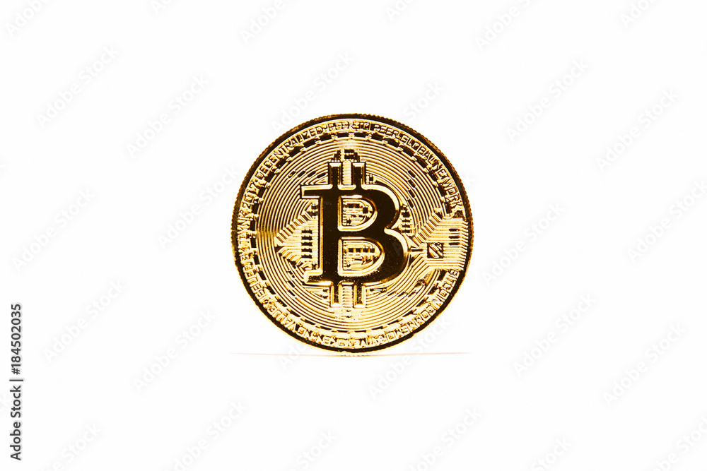 Bitcoin isolated on white Bitcoin isolated on white