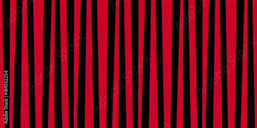 Cute pattern banner with red and black vertical stripes.