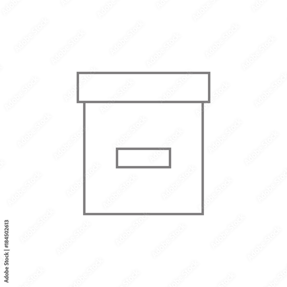 box line icon. Web element. Premium quality graphic design. Signs symbols collection, simple icon for websites, web design, mobile app, info graphics box line icon. Web element. Premium quality graphic design. Signs symbols collection, simple icon for websites, web design, mobile app, info graphics