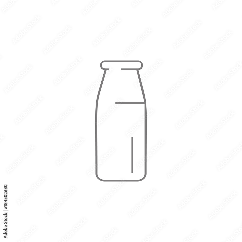Milk bottle line icon. Web element. Premium quality graphic design. Signs symbols collection, simple icon for websites, web design, mobile app, info graphics Milk bottle line icon. Web element. Premium quality graphic design. Signs symbols collection, simple icon for websites, web design, mobile app, info graphics