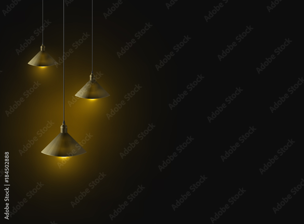 Abstract hanging lamp wallpaper vector Abstract hanging lamp wallpaper vector