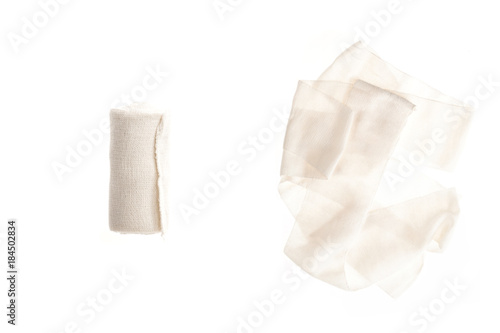 set of bandage isolated on the white background.