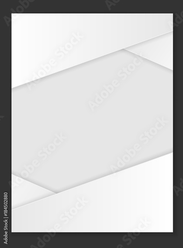 White paper template vector