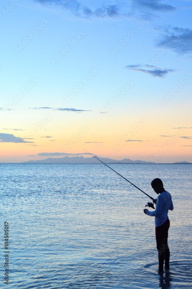 Venezuelan child fishing