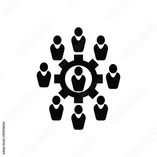 gear people icon. Strategy managment Icon. Premium quality graphic design. Signs, symbols collection, simple icon for websites, web design, mobile app