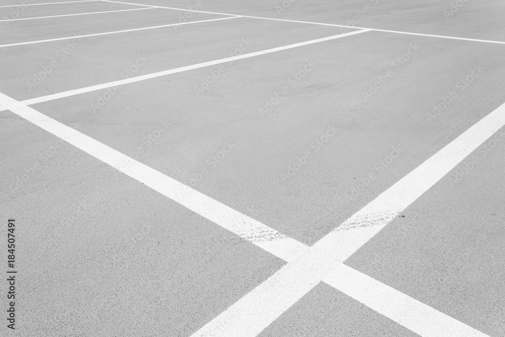 Empty space of outdoor car parking lot