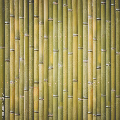 Fototapeta Naklejka Na Ścianę i Meble -  Wood bamboo fence pattern and seamless background