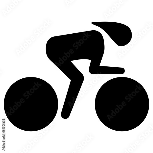 Illustration represents pictogram of sport bike speed, race in the Velodrome. Ideal for sports and institutional materials