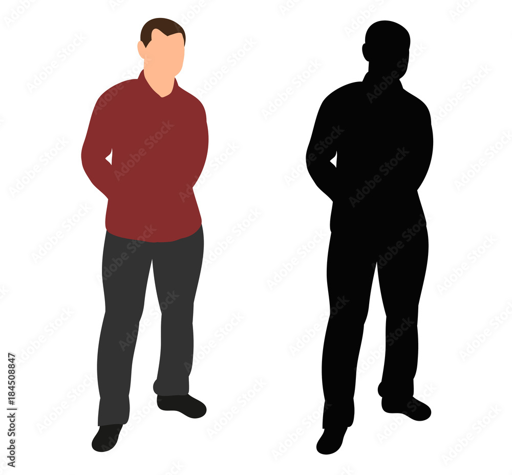 isolated male office without a face isolated male office without a face
