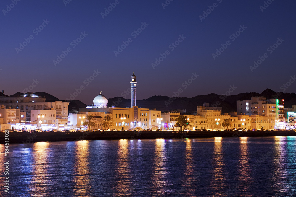 Muscat Oman at night 