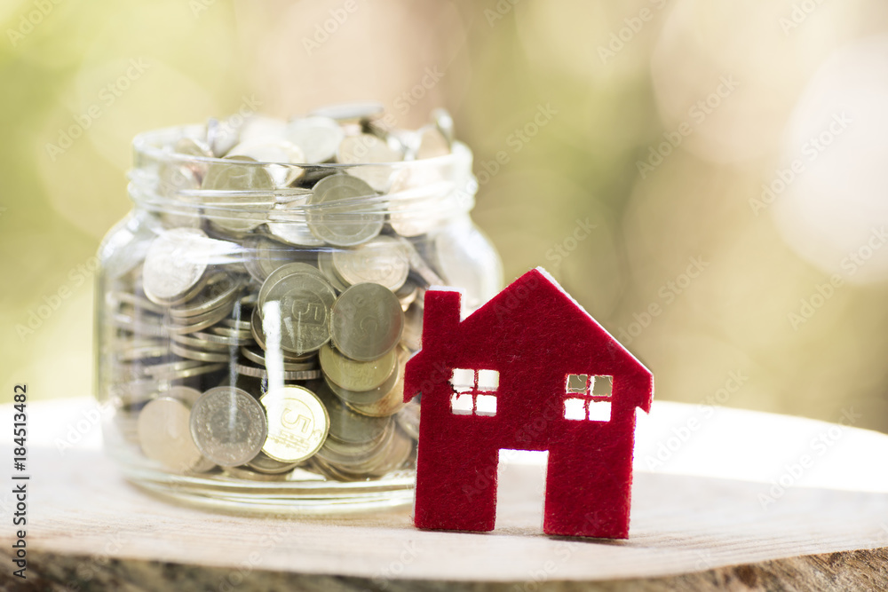 Save Money and House Concept Save Money and House Concept