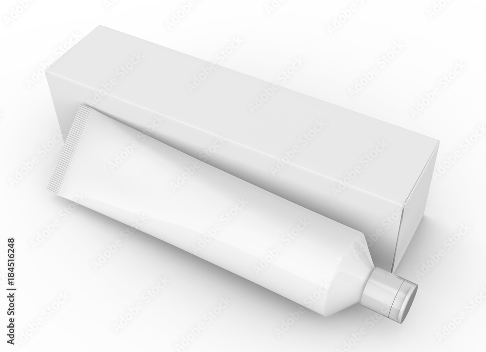 Toothpaste package mockup Toothpaste package mockup
