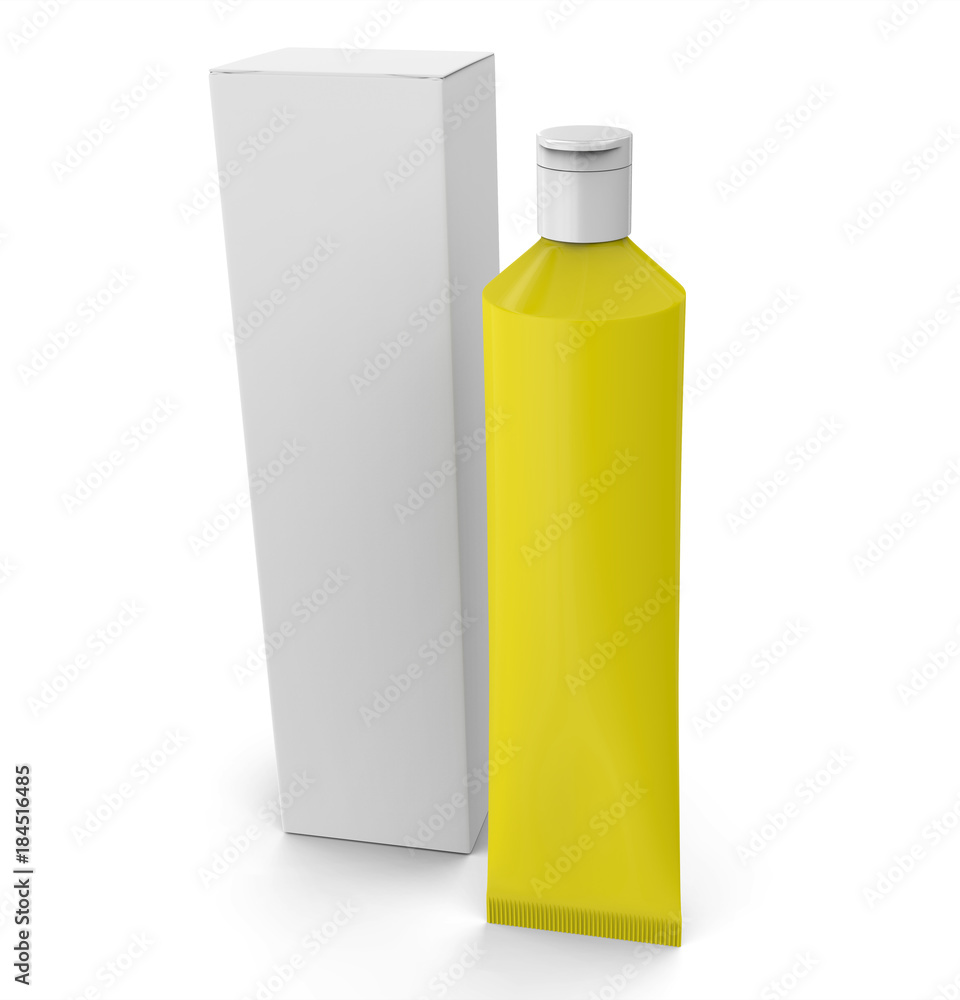 Blank toothpaste mockup