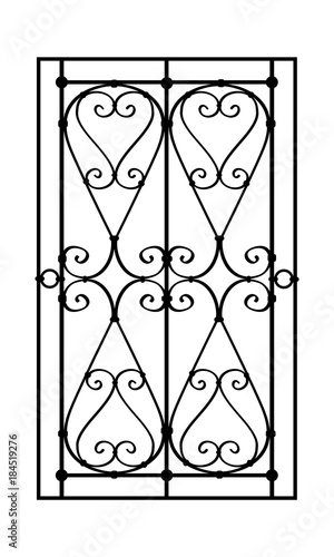 Iron fence vector illustration