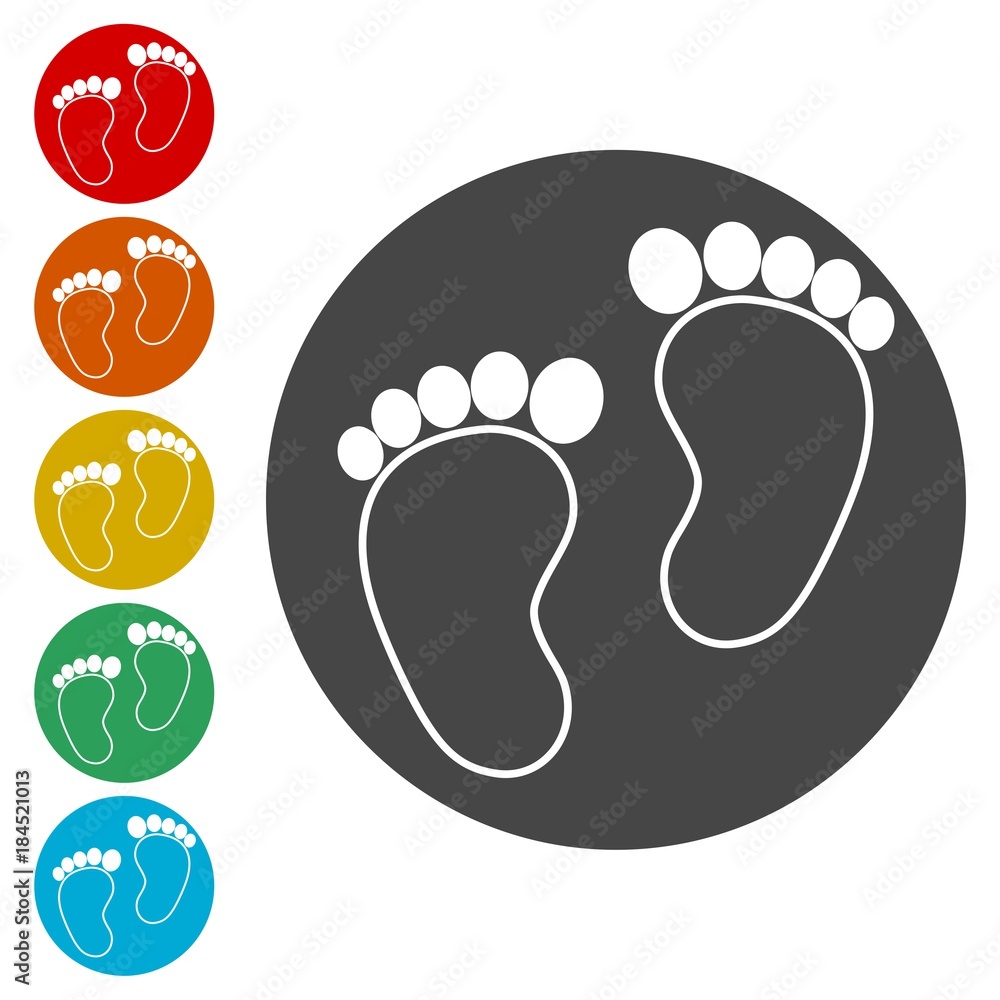 Two baby footprint Two baby footprint
