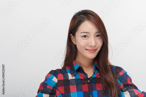 Korean young girl college student photo