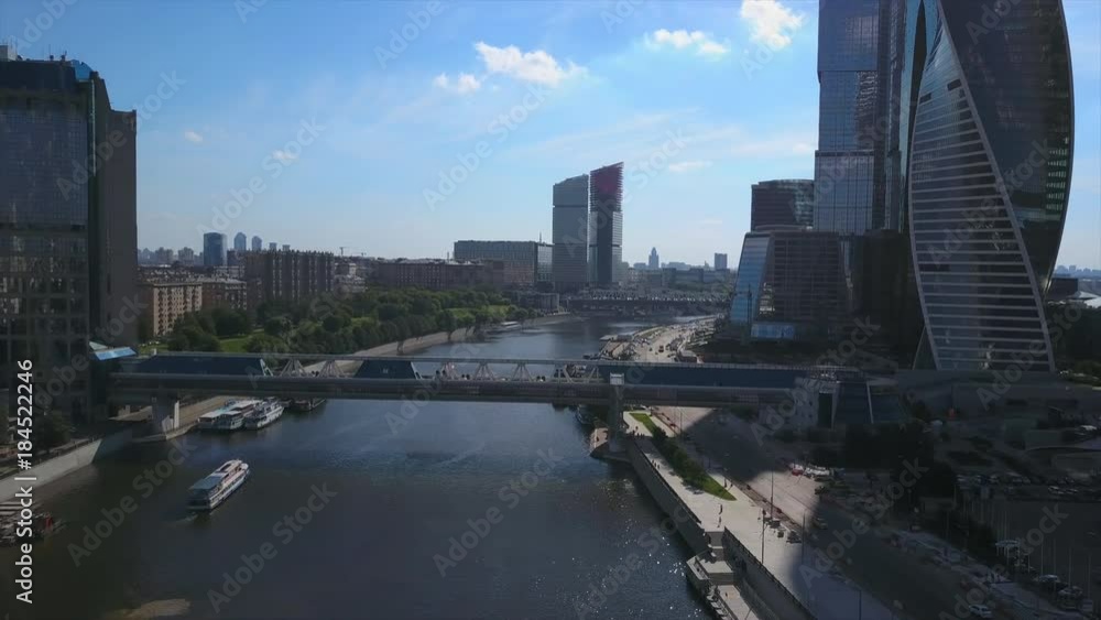 sunny day moscow modern city river traffic aerial panorama 4k russia
sunny day moscow modern city river traffic aerial panorama 4k russia