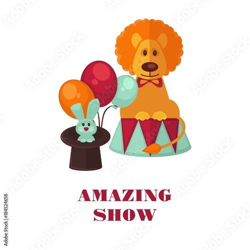 Circus show only tonight promotional poster
