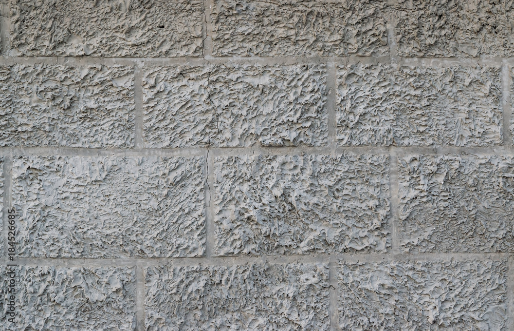 Texture of gray rough concrete surfaces with stripes